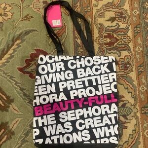 The Sephora Project Black Tote Bag Brand New With Tags